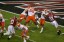 TAMPA, FL - JANUARY 09: Quarterback Deshaun Watson #4 of the Clemson Tigers throws a pass during the first half against the Alabama Crimson Tide in the 2017 College Football Playoff National Championship Game at Raymond James Stadium on January 9, 2017 in Tampa, Florida. (Photo by Brian Blanco/Getty Images)