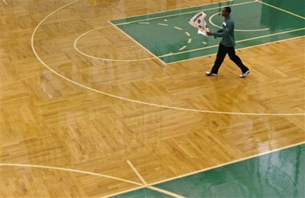 Rondo alone on the court