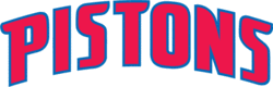 Pistons text logo