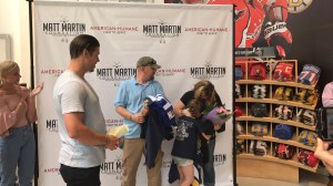 Matt Martin Overwhelms Military Family at NHL Store