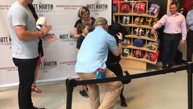 Matt Martin Overwhelms Military Family at NHL Store