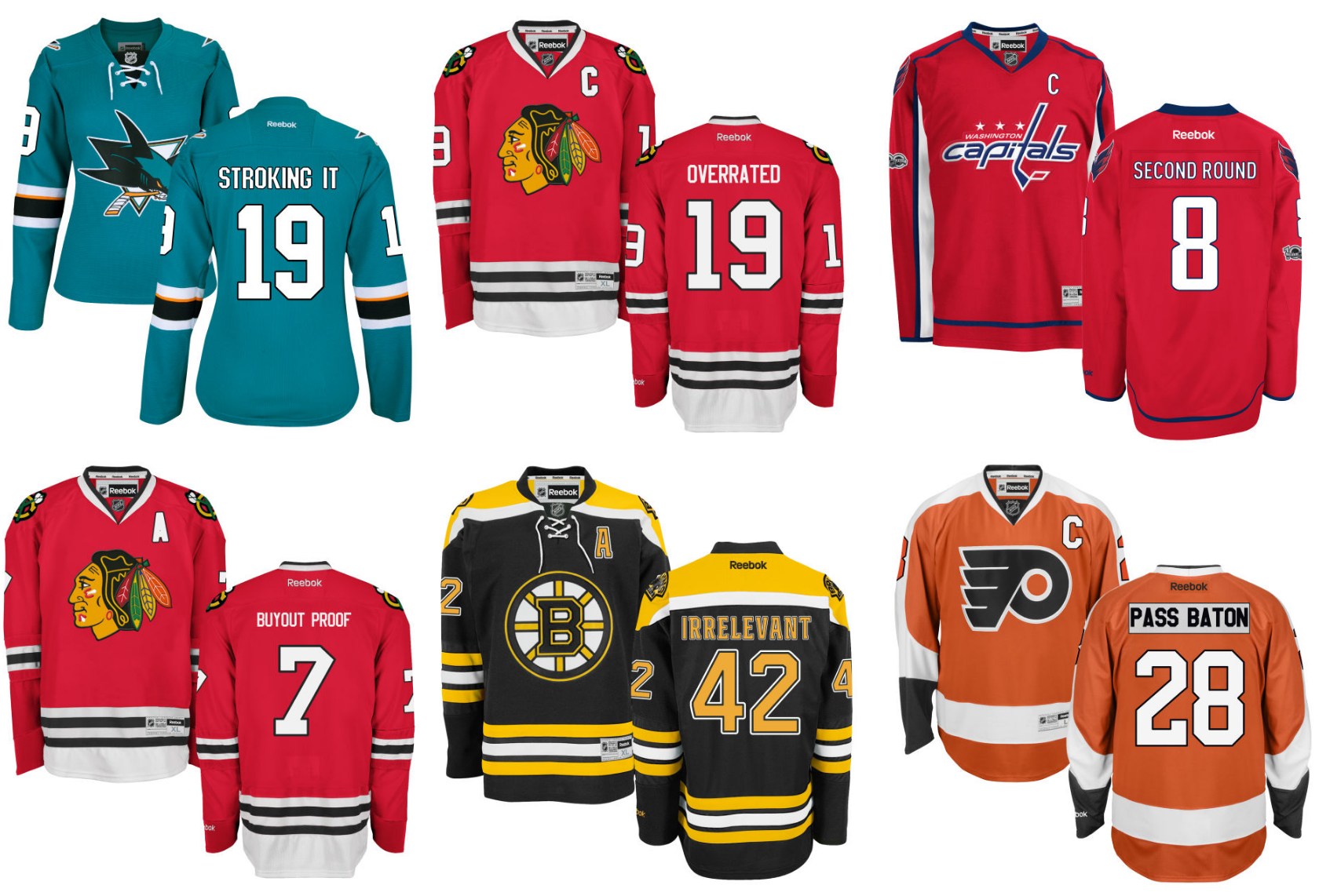 hockey jersey names