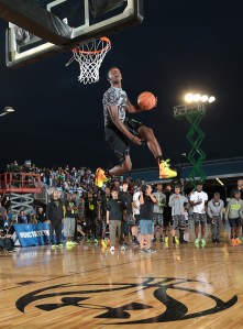 Kwe Parker has a 45-inch vertical leap; and it shows. / Kelly Kline