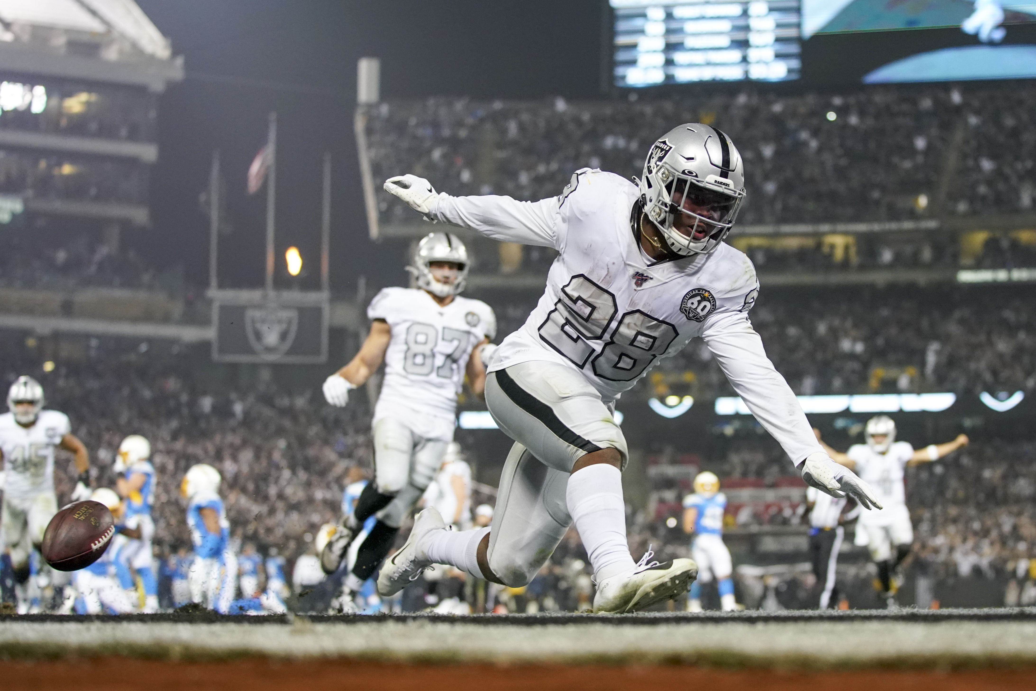 Raiders running back Josh Jacobs named PFWA Offensive Rookie of the Year