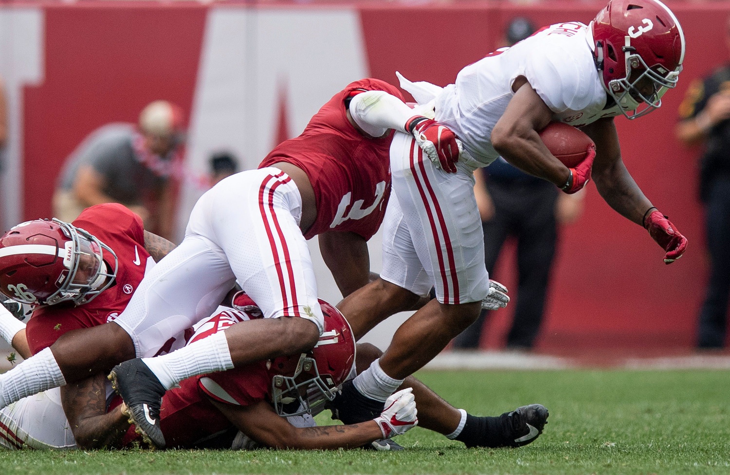 Men Alabama Crimson Tide John Metchie III #8 College Crimson