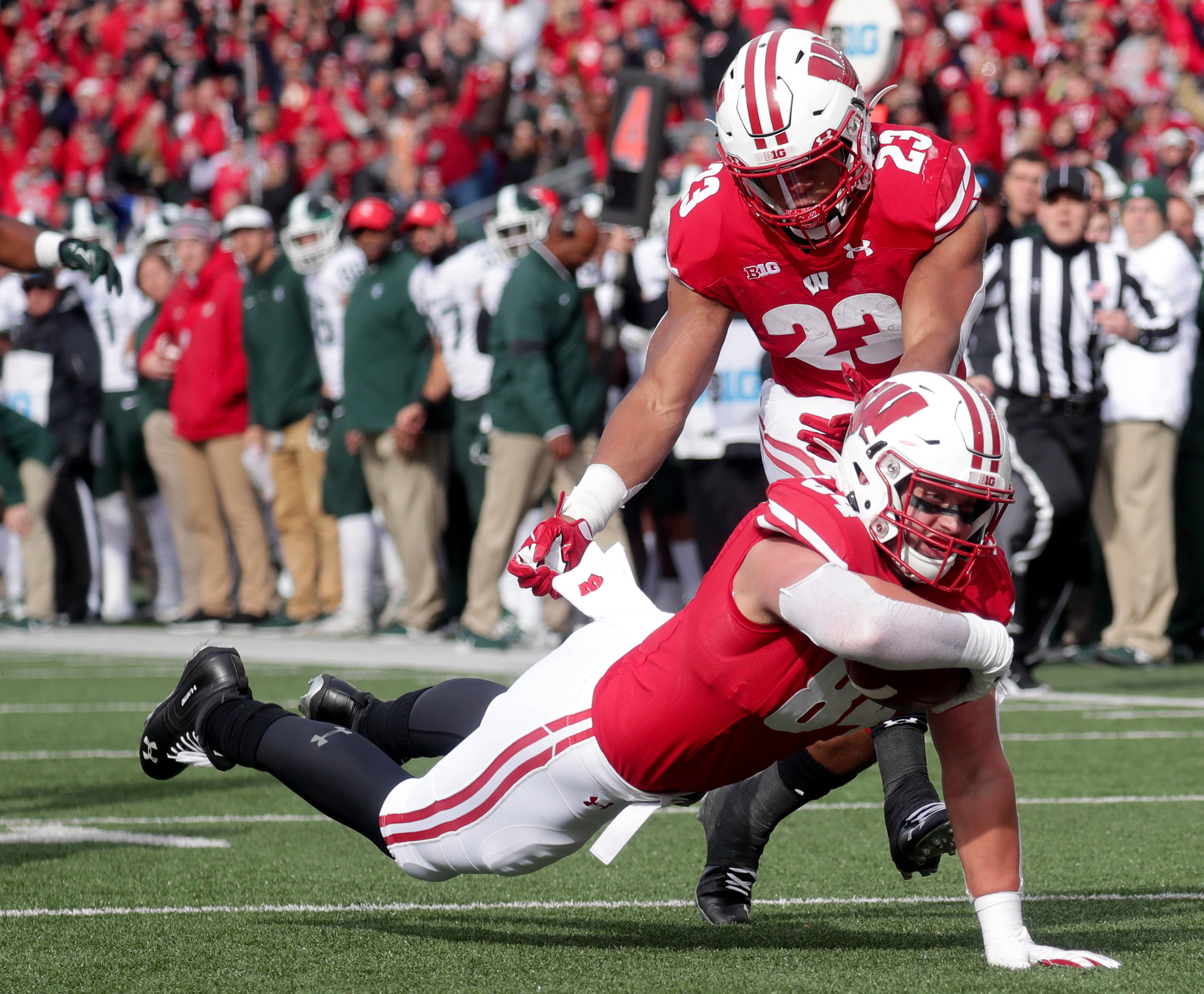 Game Day Grades Michigan State at Wisconsin