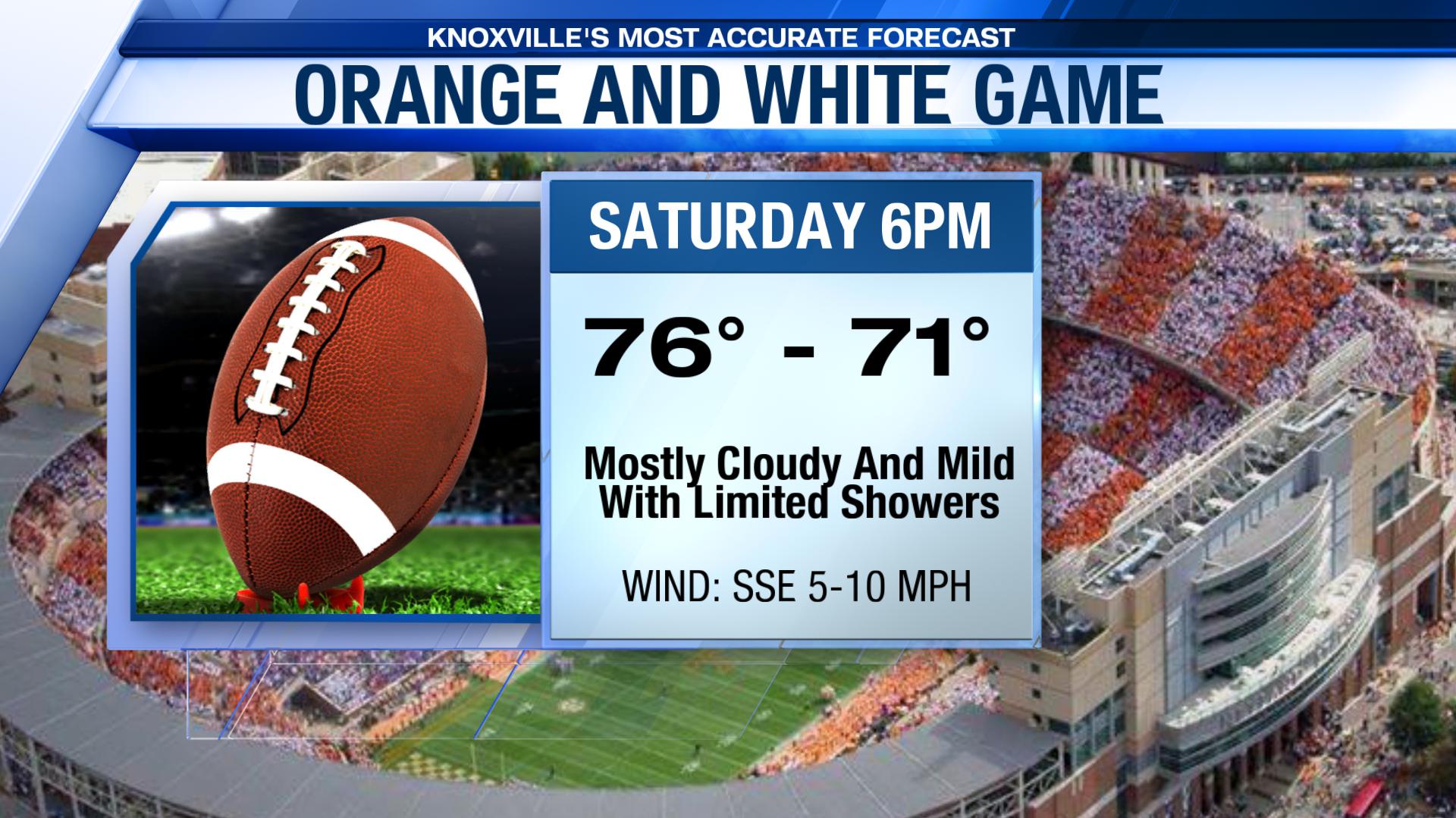 Orange and White game weather forecast Vols Wire