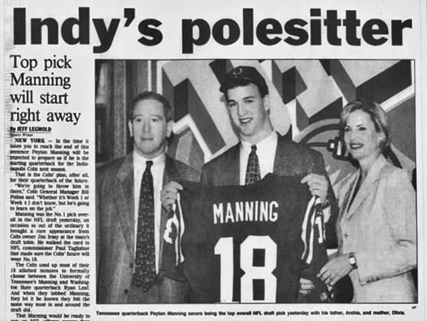 On This Day in History - 1998 NFL Draft - PEYTON MANNING