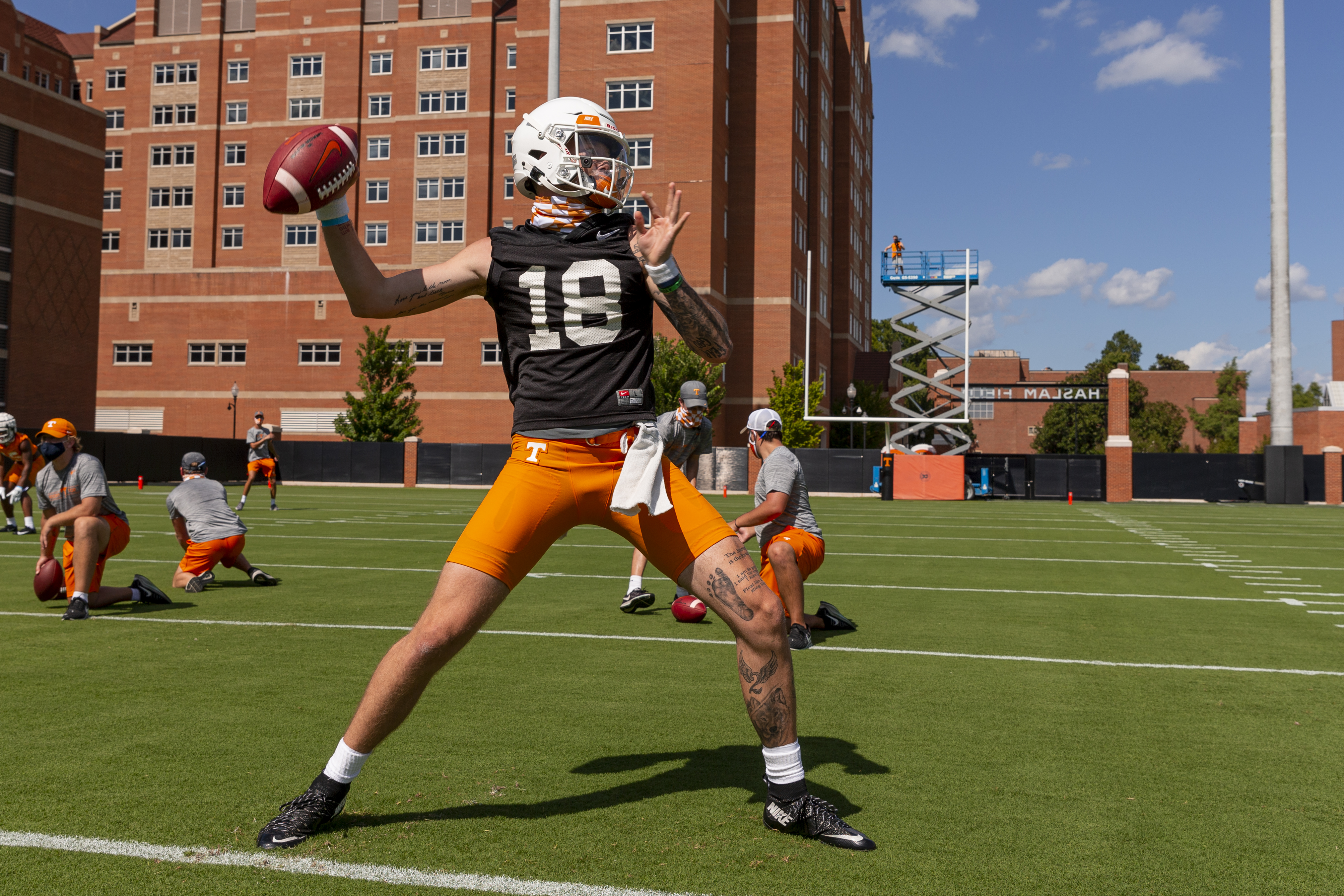 Fall training camp practice No. 1 photos: Vols’ quarterbacks