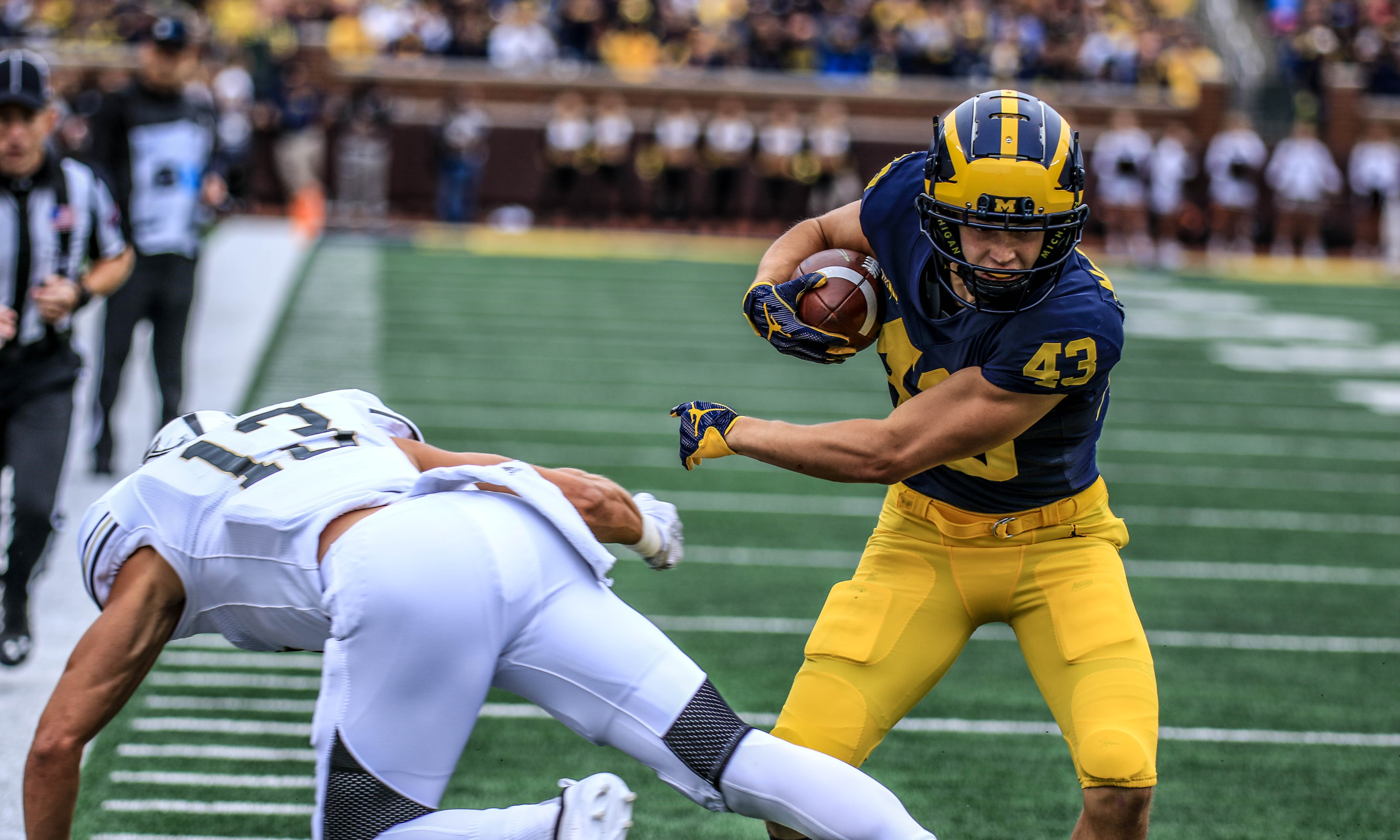 Michigan football wide receiver power ranking depth chart 2020 season