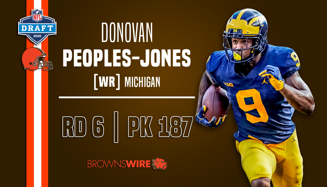 Browns select Michigan WR Donovan Peoples-Jones with No. 187 pick in 2020  NFL Draft