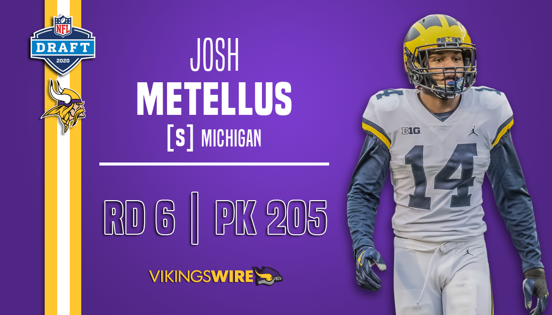 NFL Draft Minnesota Vikings select Michigan football Josh Metellus