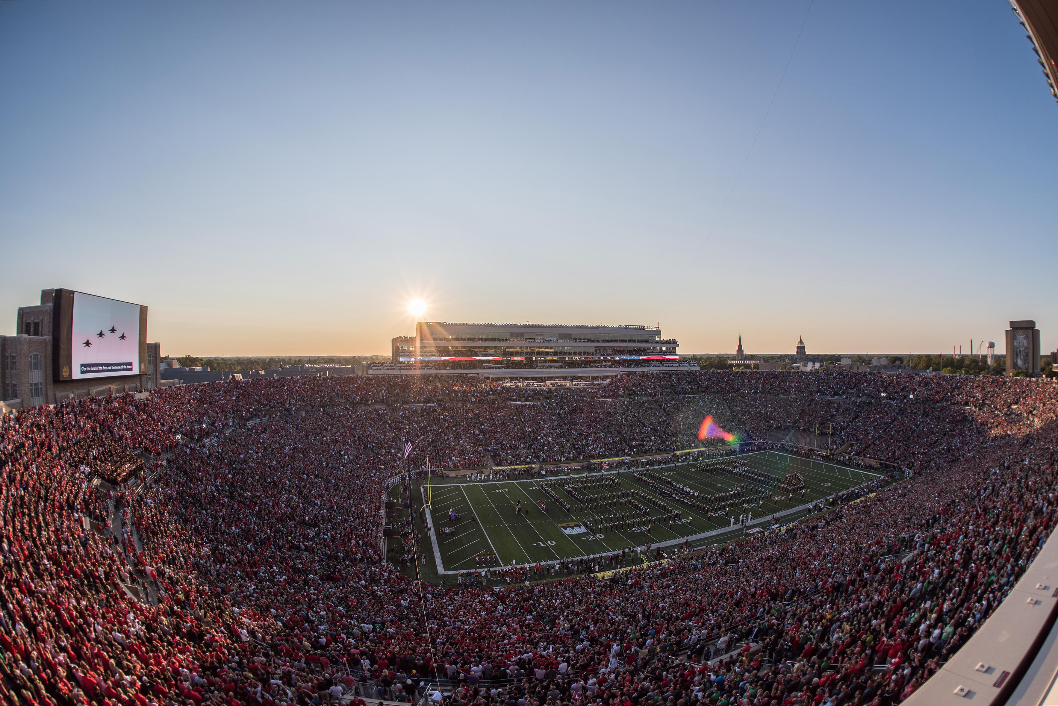 Vivid Seats projects Georgia to Notre Dame fan ratio for Saturday