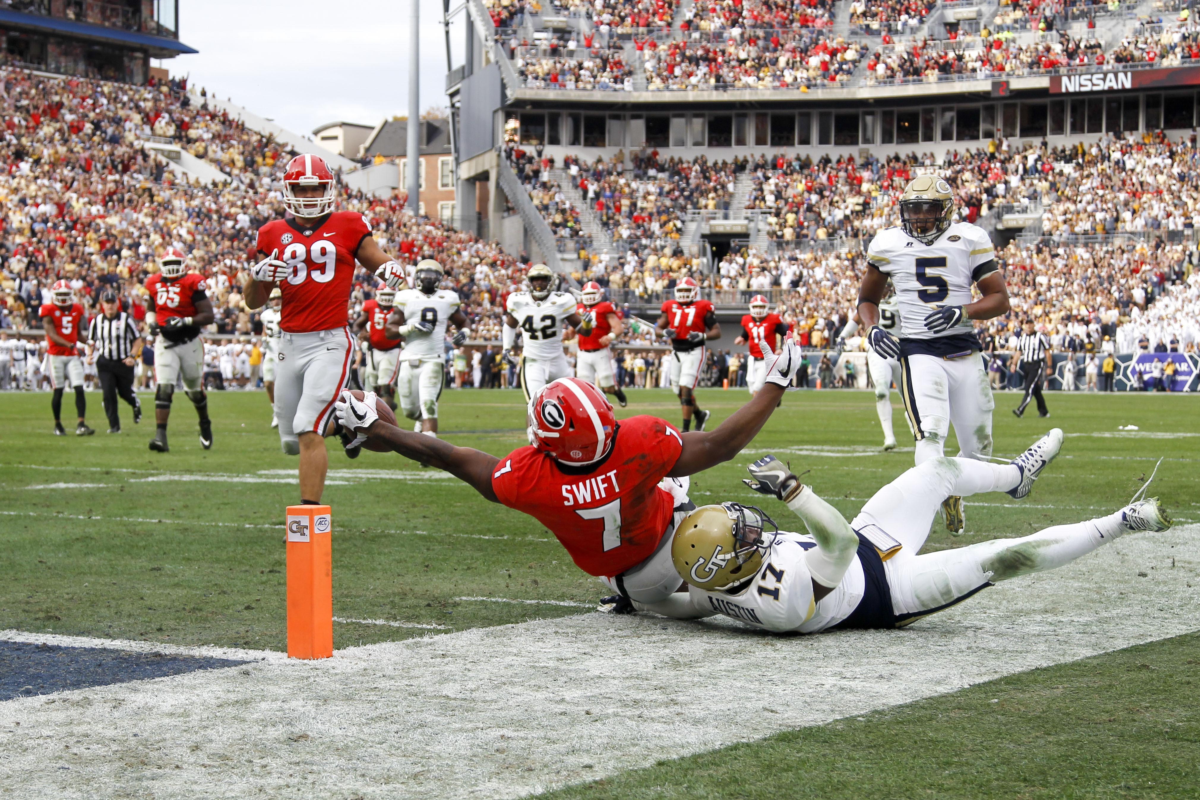 Georgia RB D'Andre Swift Declares For Draft