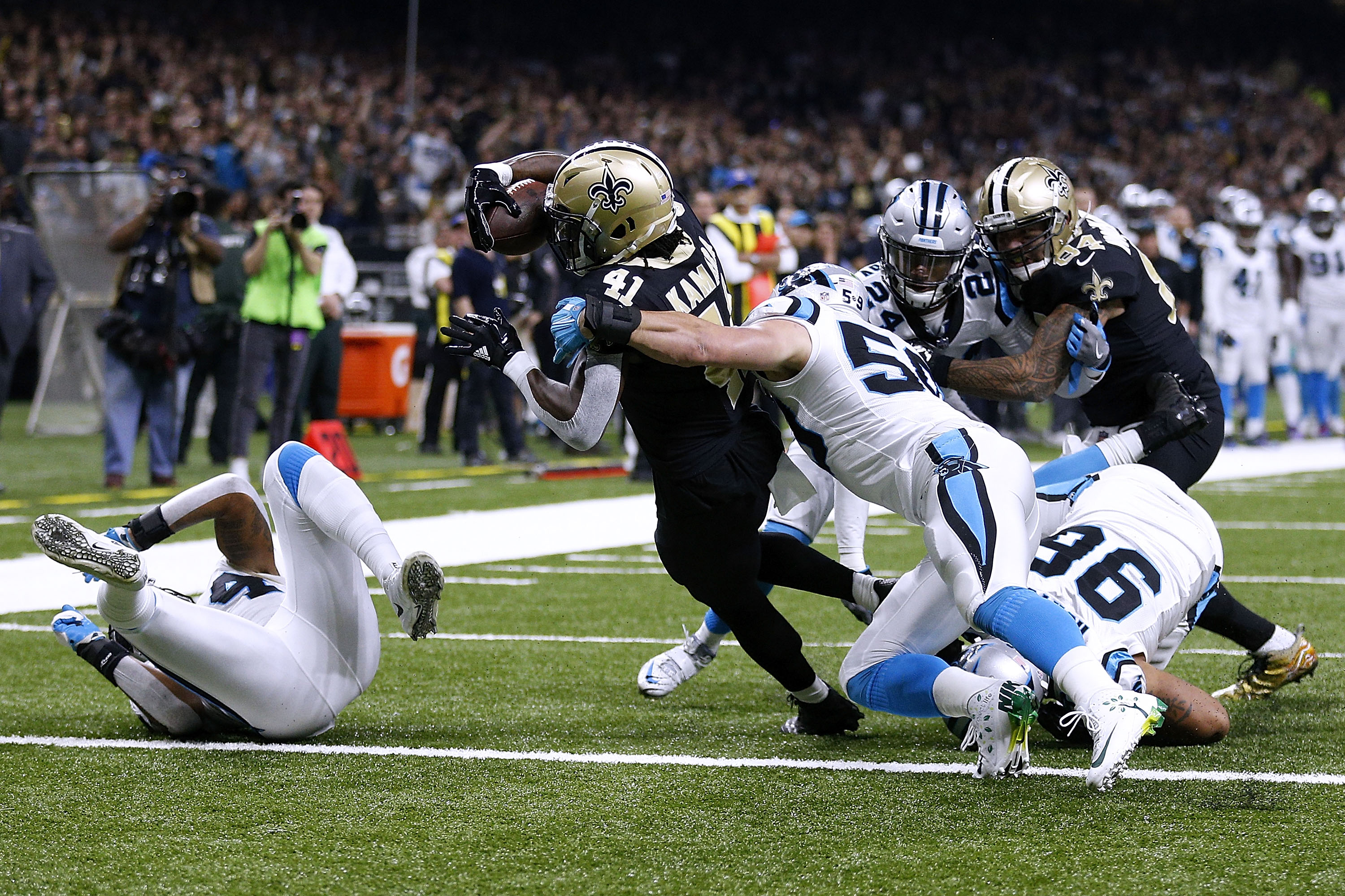 Defense, run game propel Panthers to victory over Falcons, snapping four- game losing streak