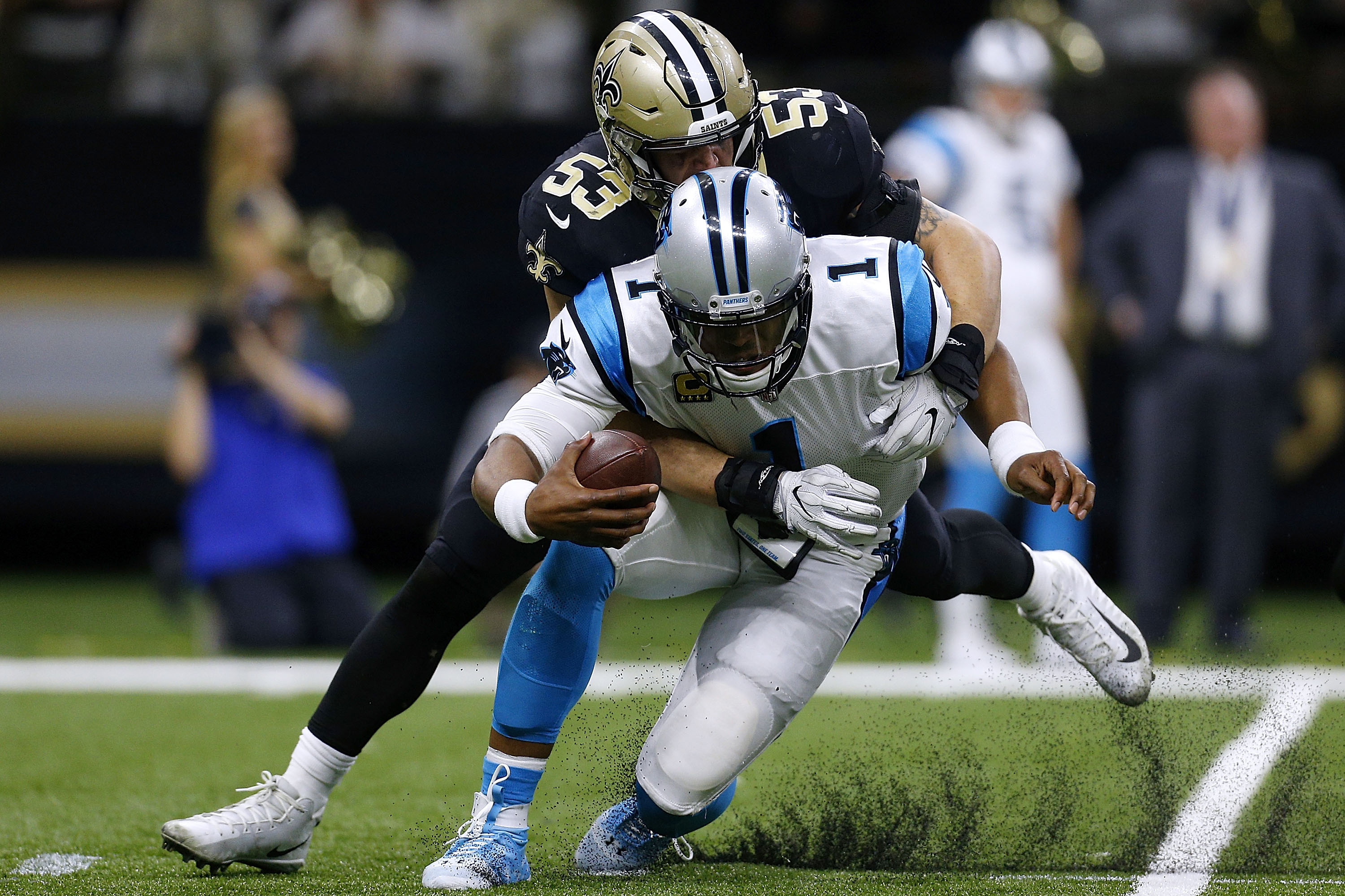 Carolina Panthers 21-31 New Orleans Saints: Alvin Kamara stars for hosts in  NFC South win, NFL News