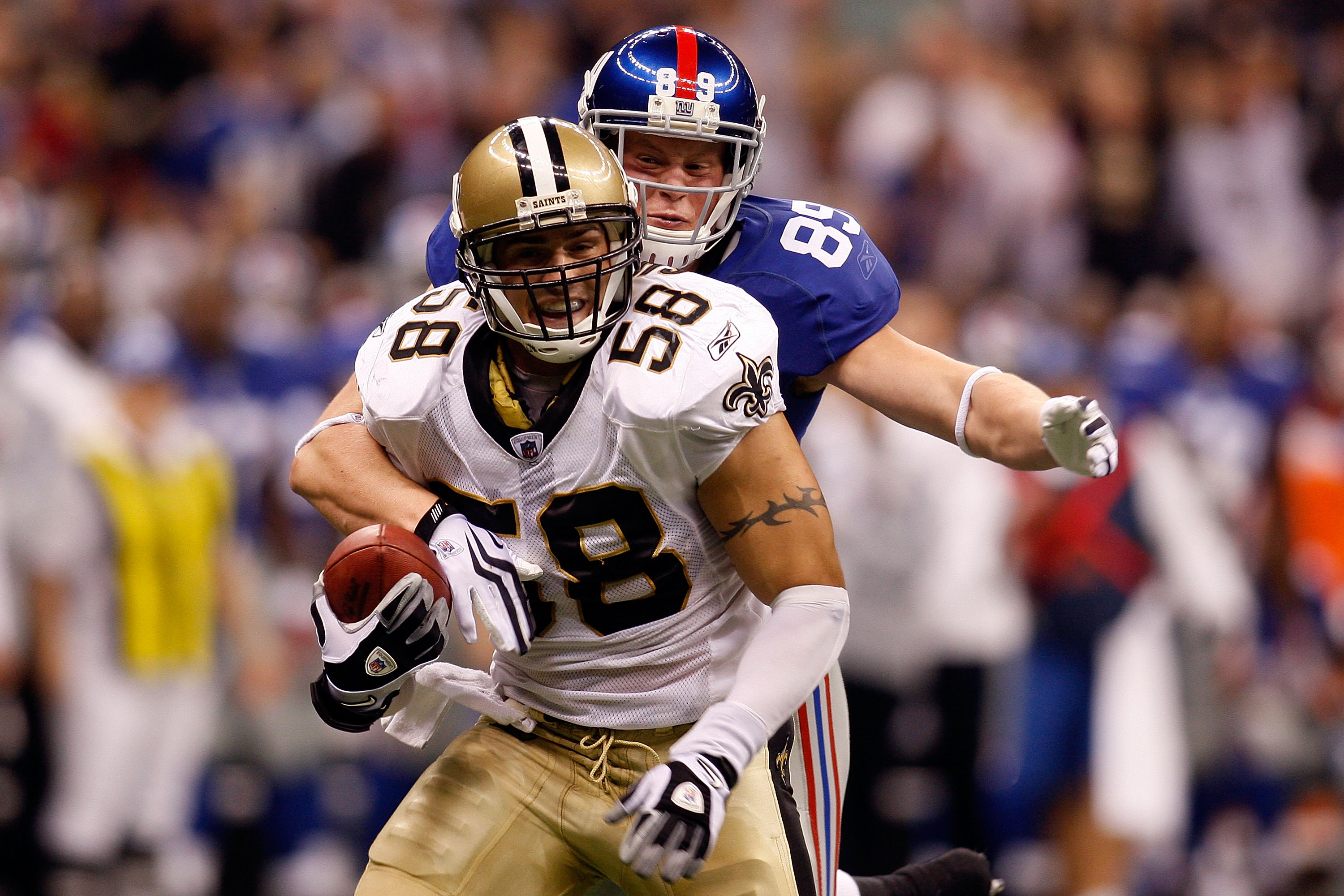 Scott Shanle in 2023  Football helmets, Football, New orleans saints