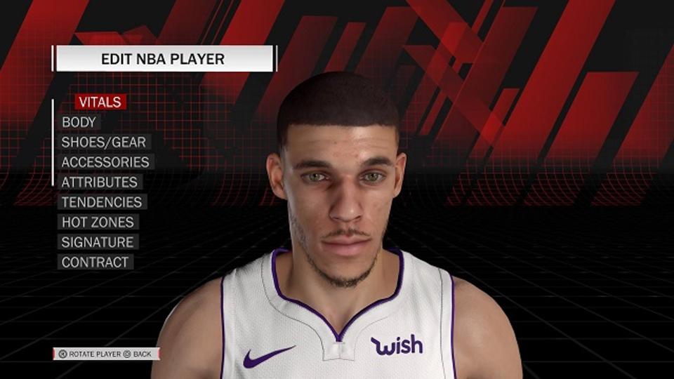 NBA 2K18' updated Lonzo Ball's haircut in latest patch