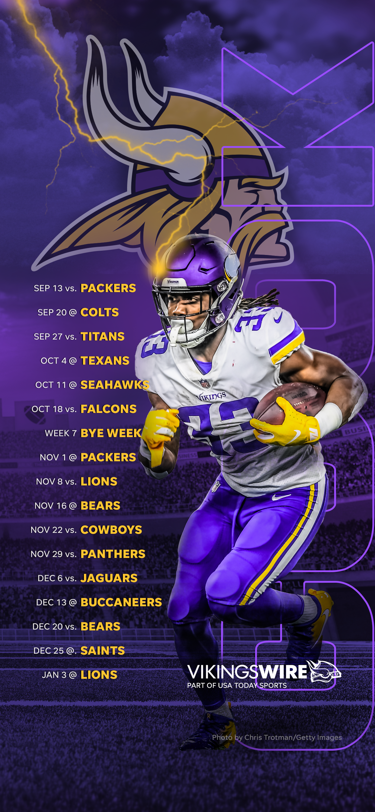2020 Minnesota Vikings Schedule