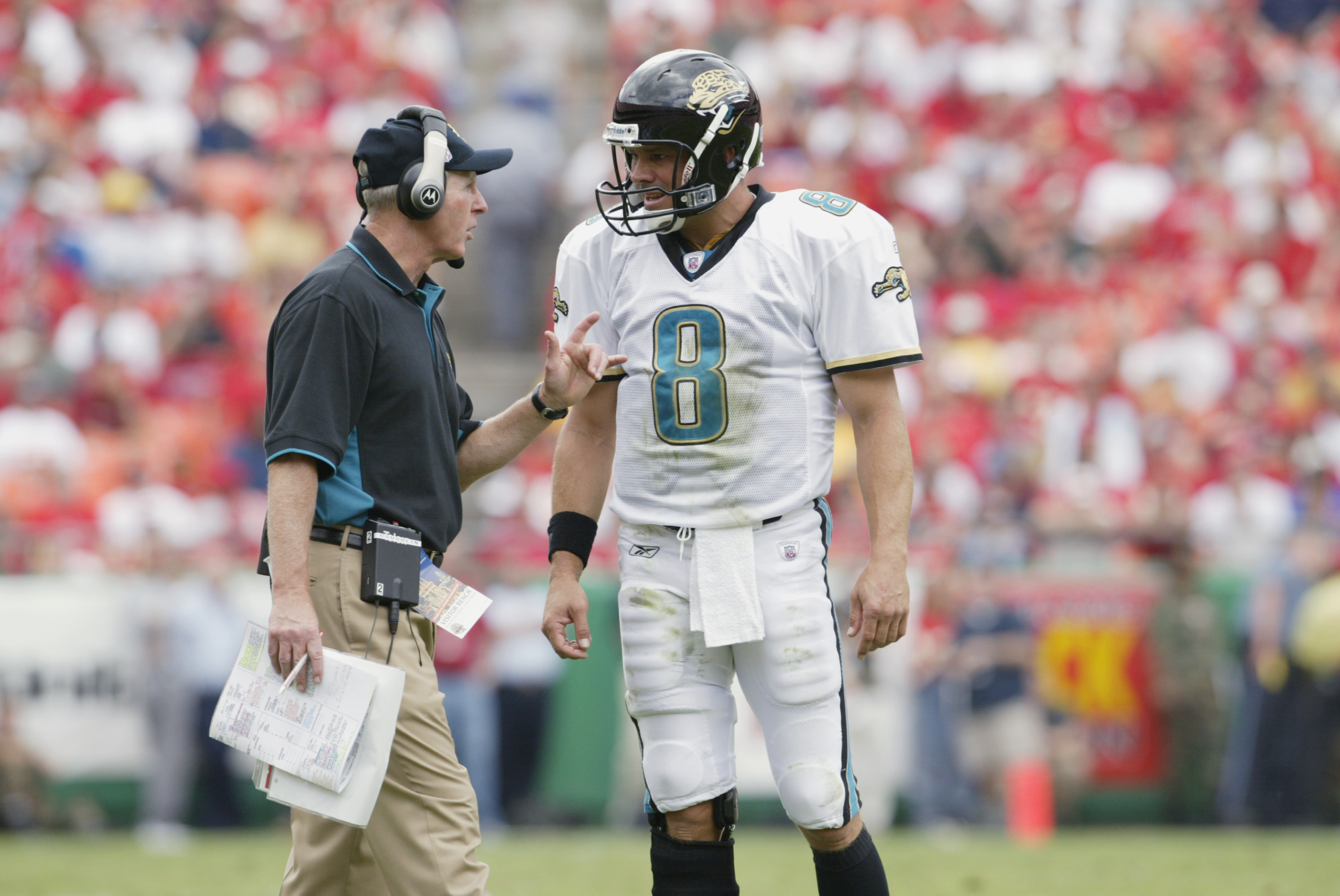 Pro Bowl Tony Bosselli, Keenan McCardell, and Mark Brunell