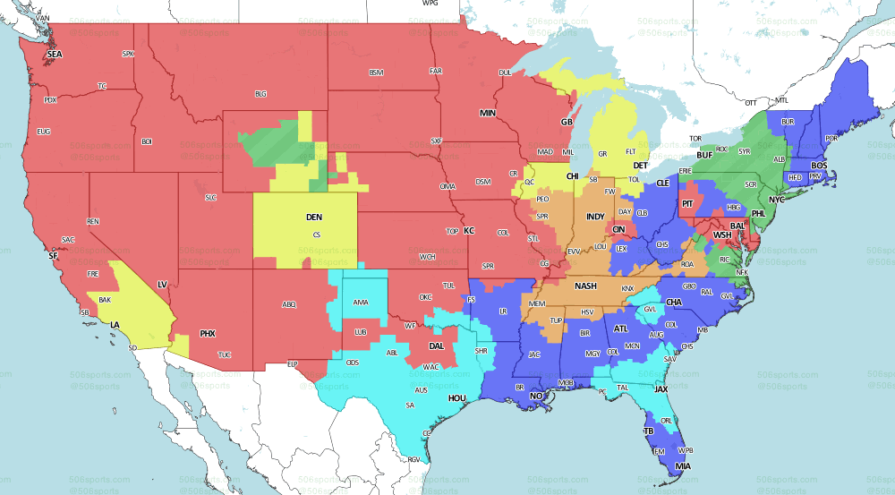 Titans vs. Colts: Broadcast map for Week 7 matchup