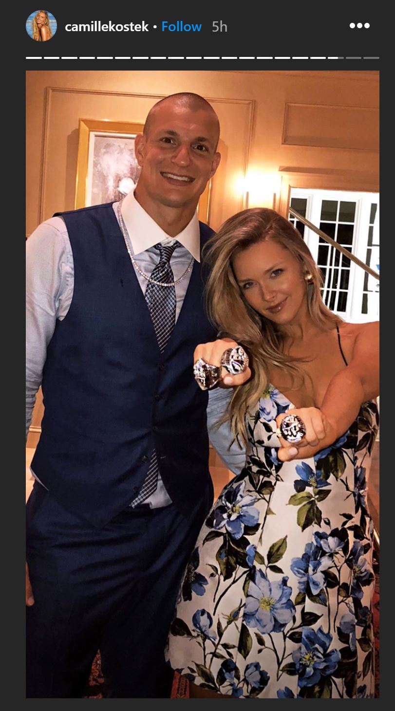 Model Camille Kostek shows Gronk love on Instagram for his birthday