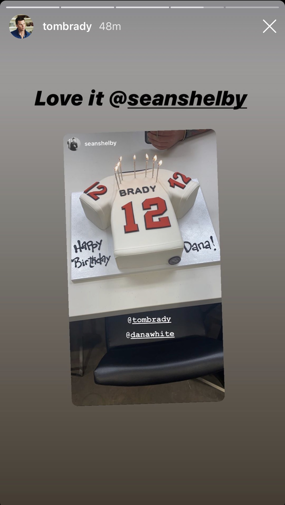 UFC's Dana White celebrates birthday with Brady-inspired Bucs cake