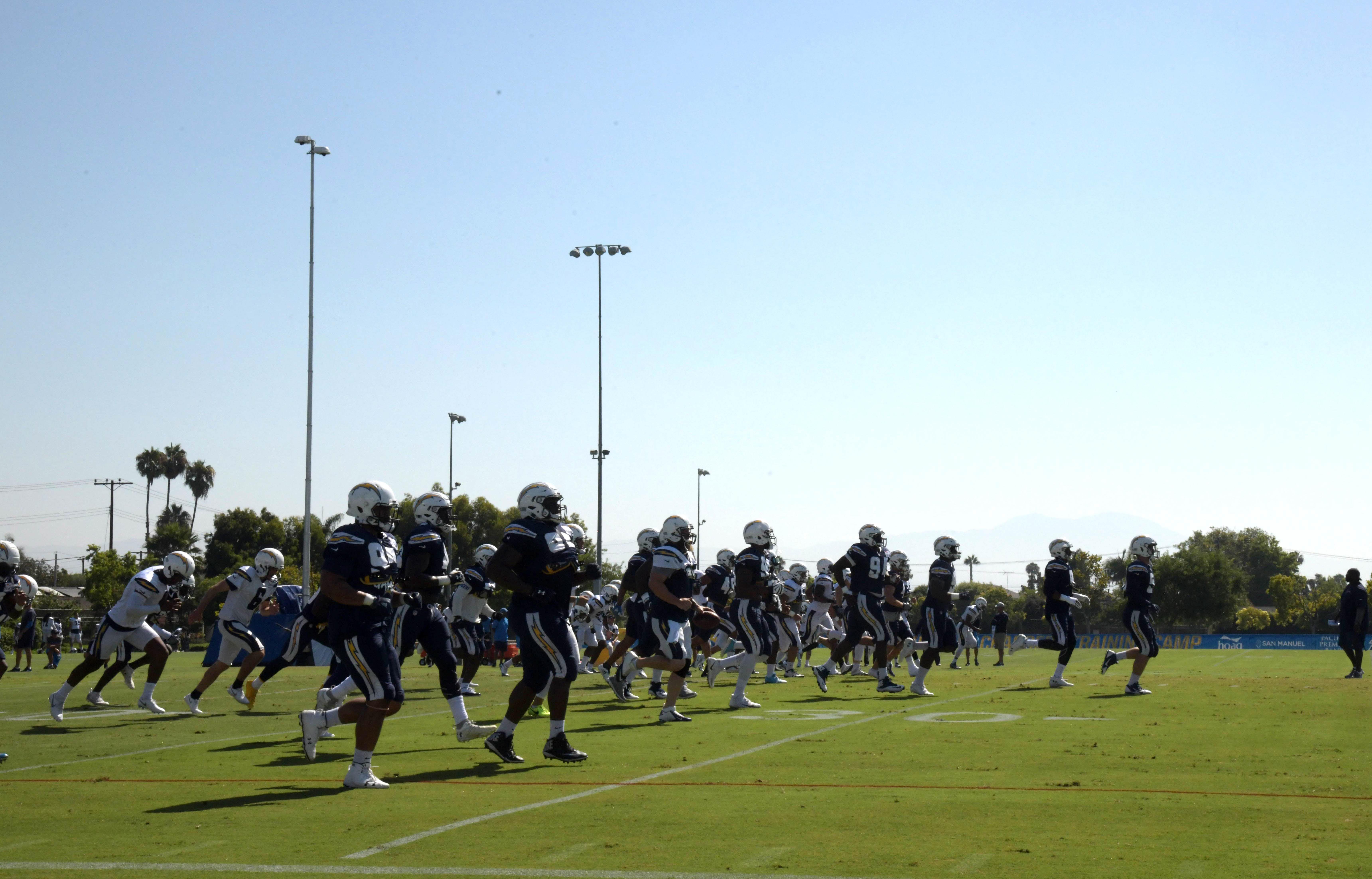 Updated Los Angeles Chargers 90-man roster sorted by jersey number