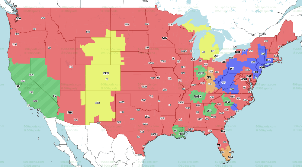 Raiders at Chargers broadcast map: Is the game on in your area