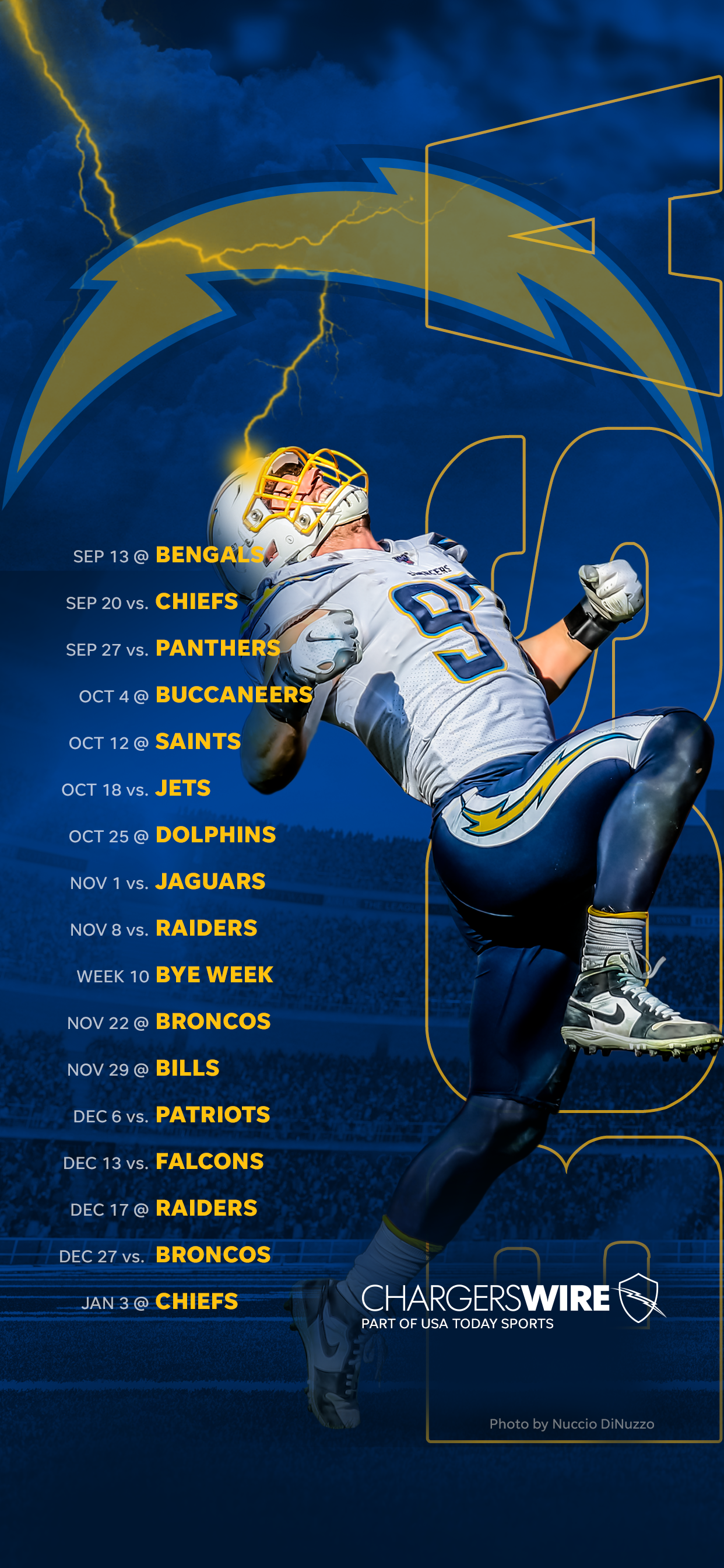 nfl chargers schedule