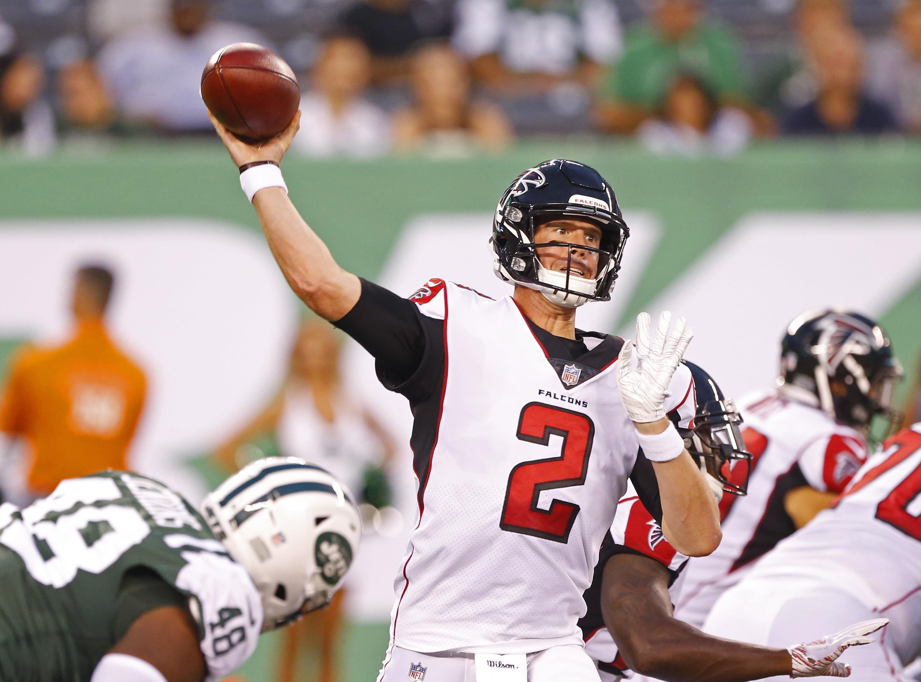 Falcons avoid serious injuries in ugly preseason loss to the Jets 