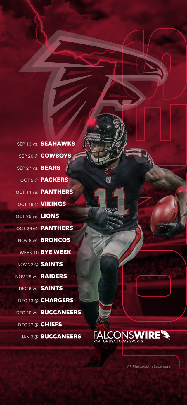 the falcons schedule for this year