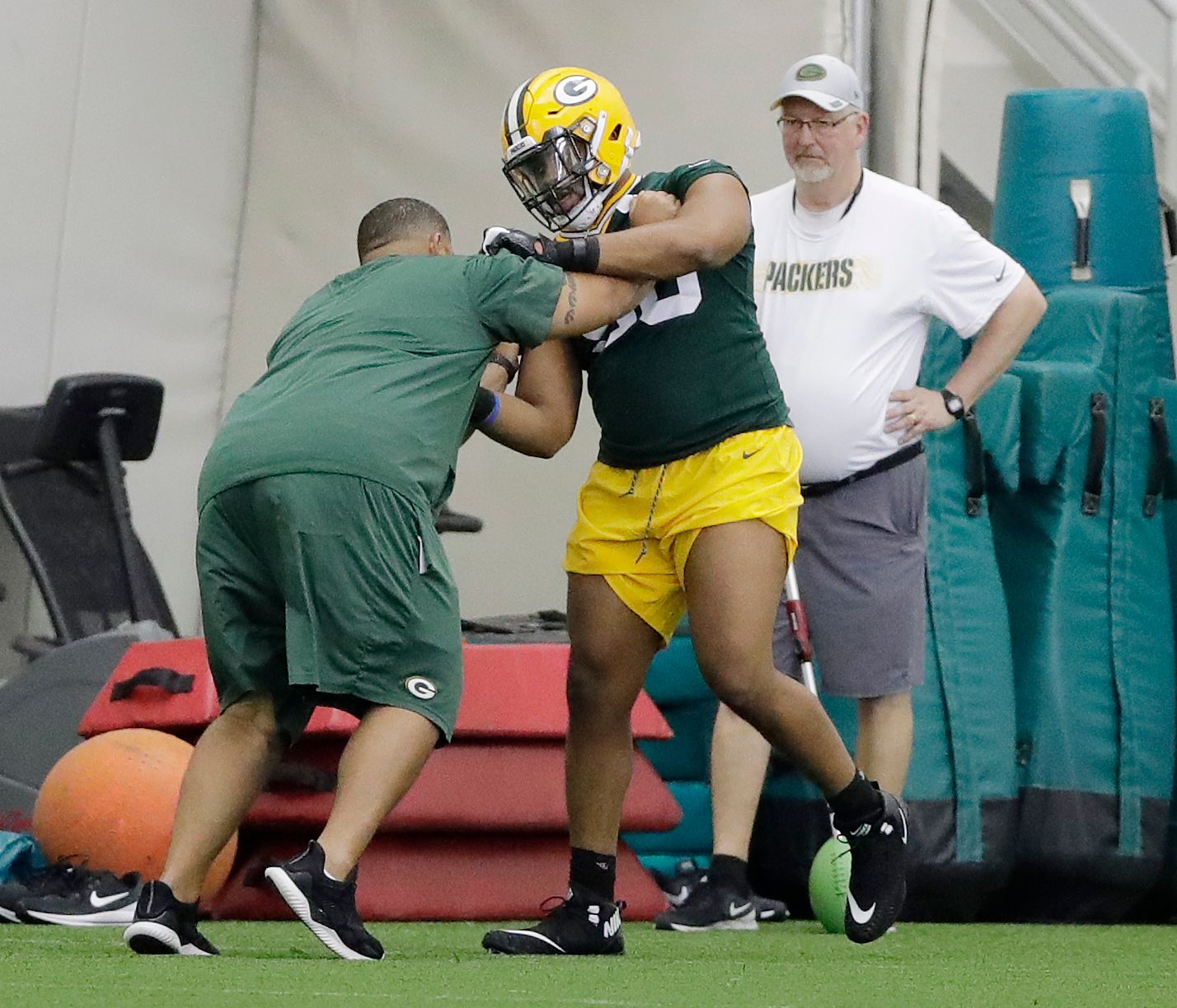 Green Bay Packers first-round draft pick Darnell Savage Jr. during NFL  football rookie orientation camp Friday, May 3, 2019, in Green Bay, Wis.  (AP Photo/Mike Roemer Stock Photo - Alamy