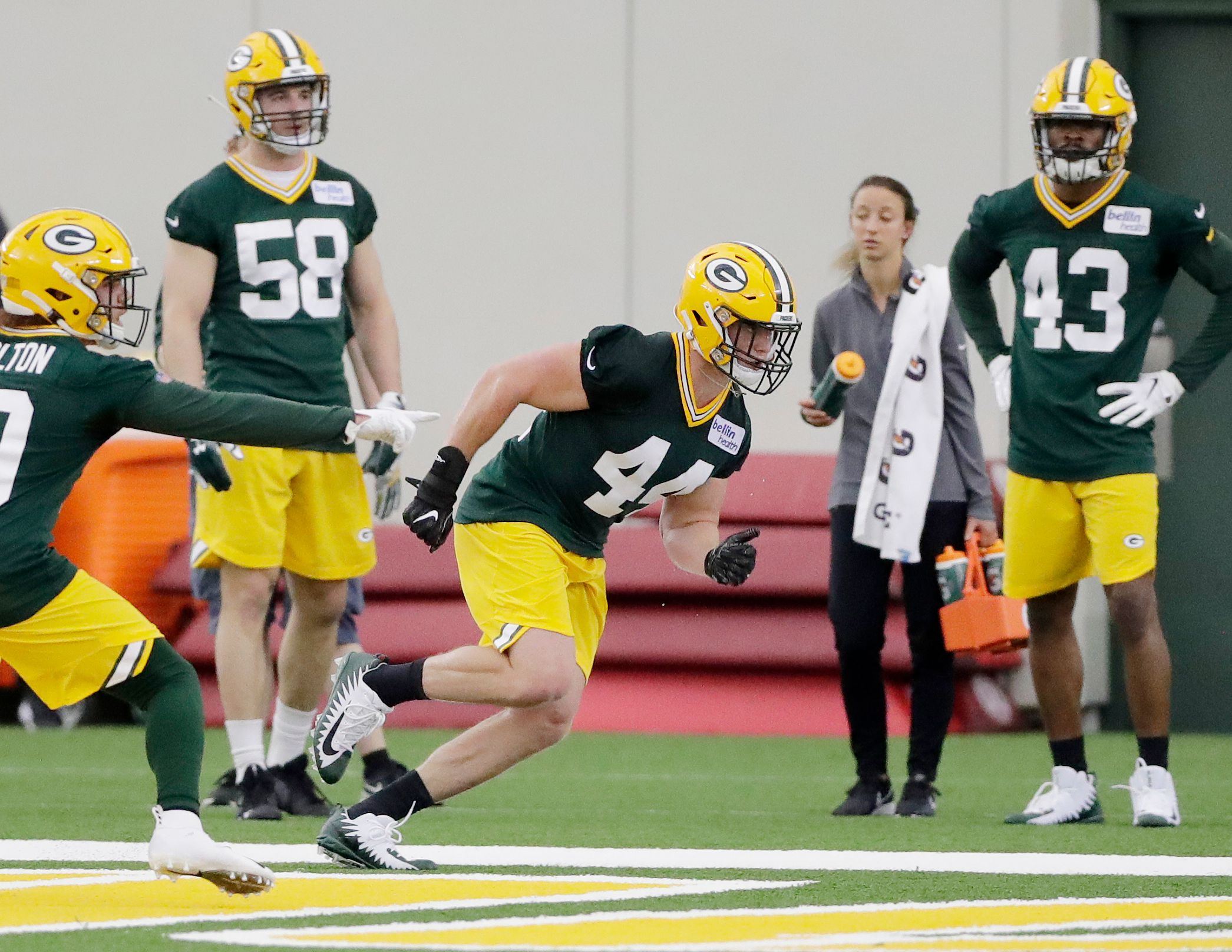 Green Bay Packers first-round draft pick Darnell Savage Jr. during NFL  football rookie orientation camp Friday, May 3, 2019, in Green Bay, Wis.  (AP Photo/Mike Roemer Stock Photo - Alamy