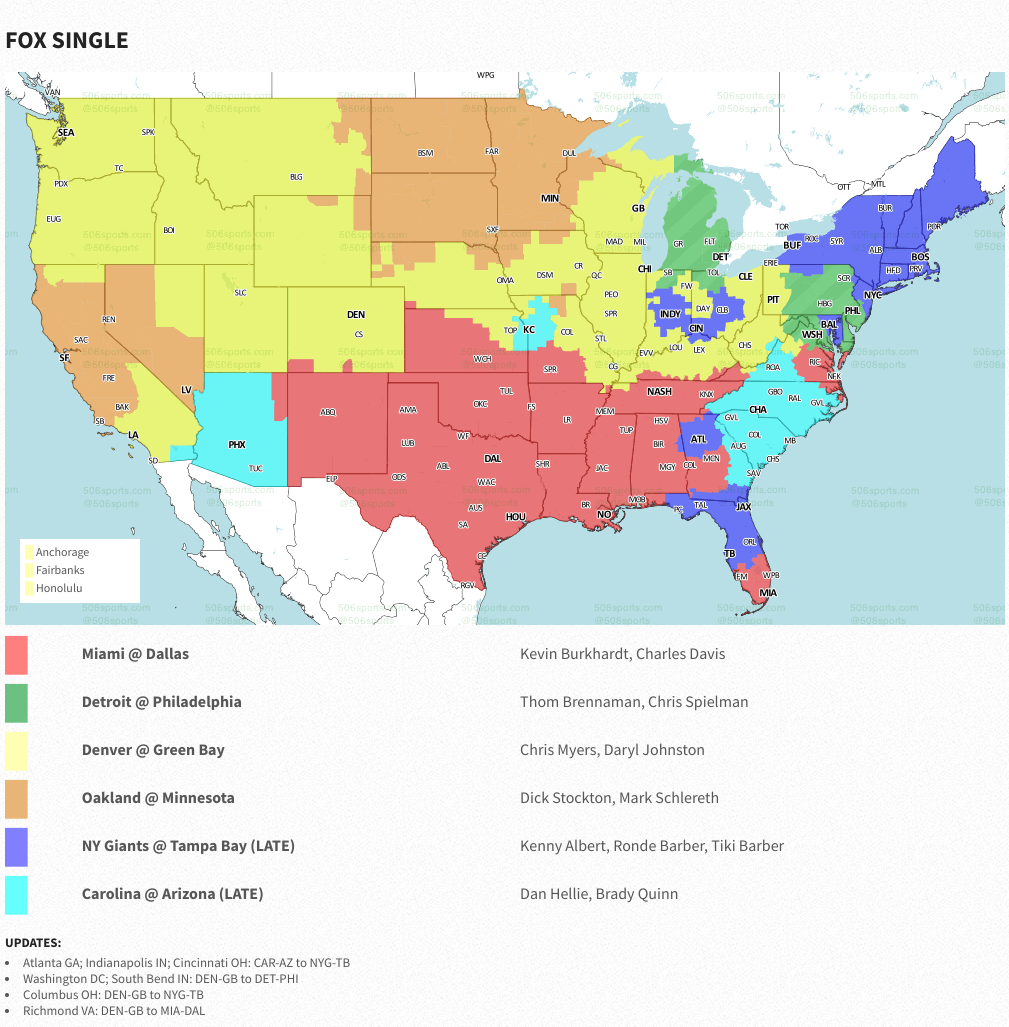 Green Bay Packers at Denver Broncos: Game time, TV schedule