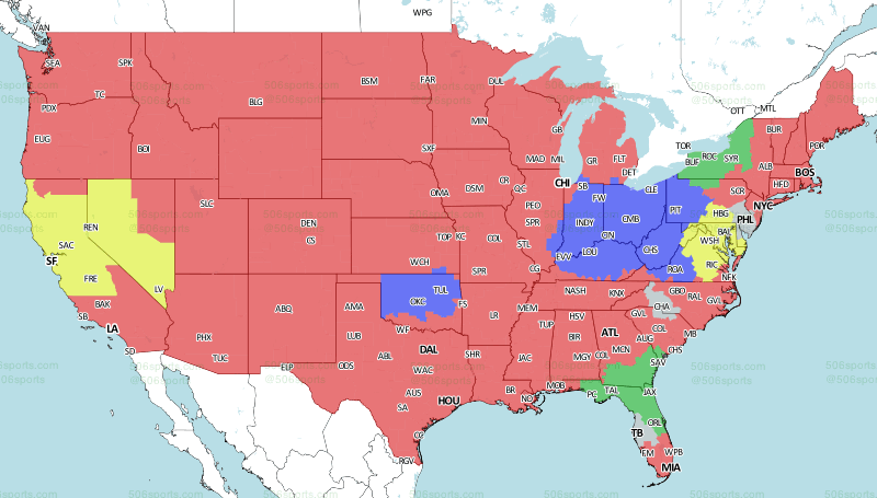 NFL TV Maps Week 12