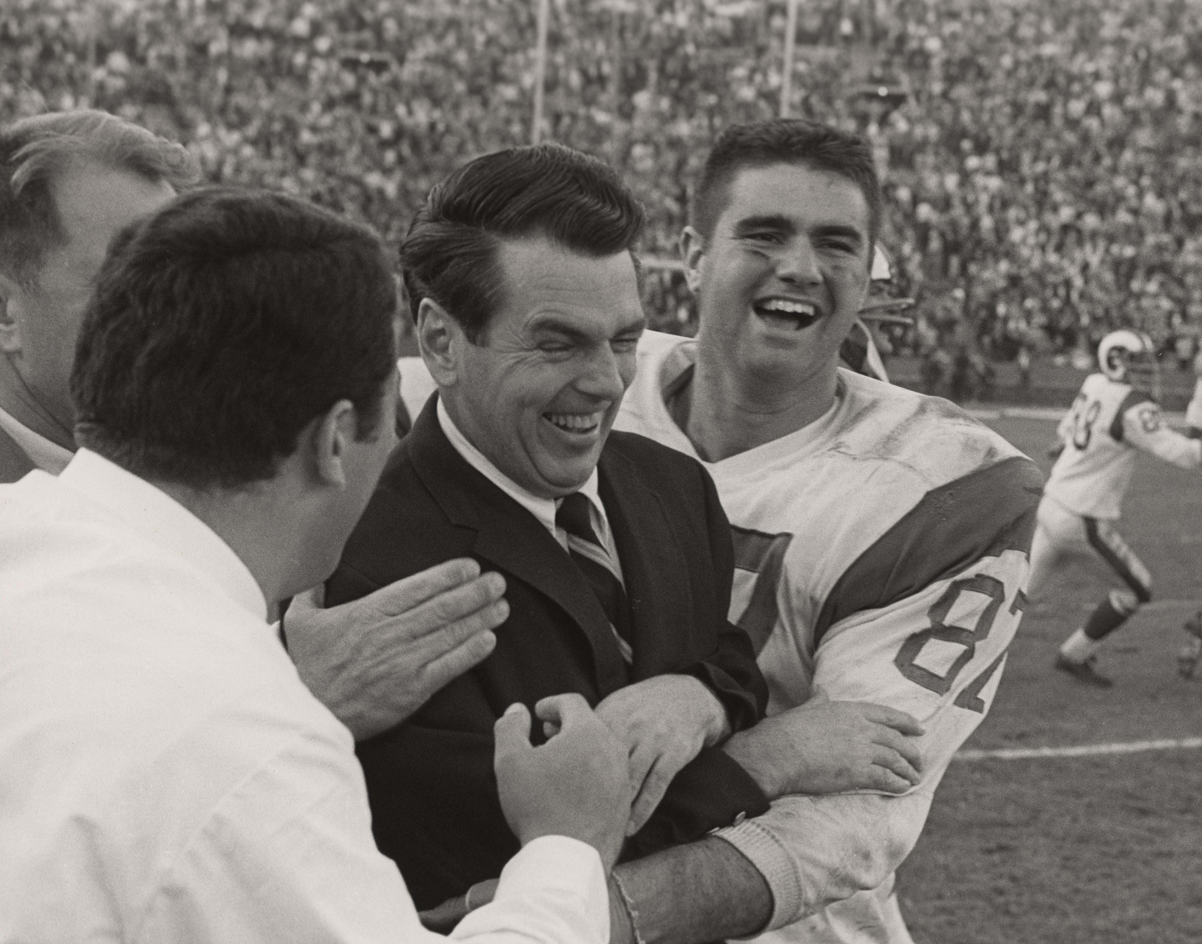 John Madden Smoking On Sideline