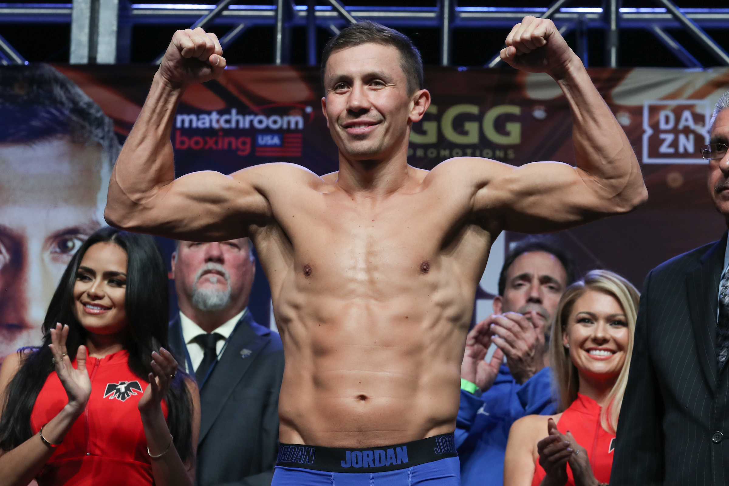 Gennadiy Golovkin, Sergiy Derevyanchenko Make Weight