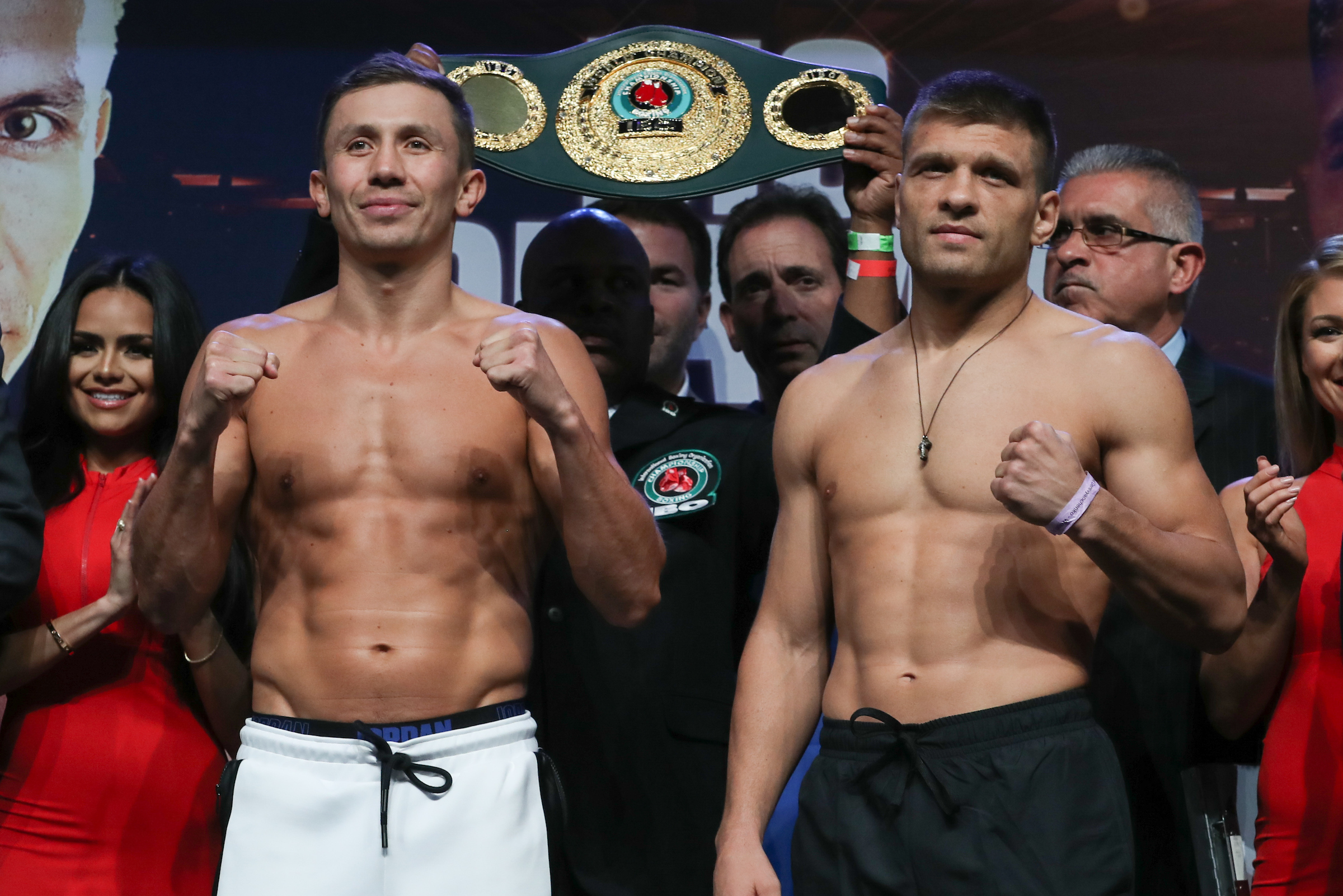 Gennadiy Golovkin, Sergiy Derevyanchenko Make Weight