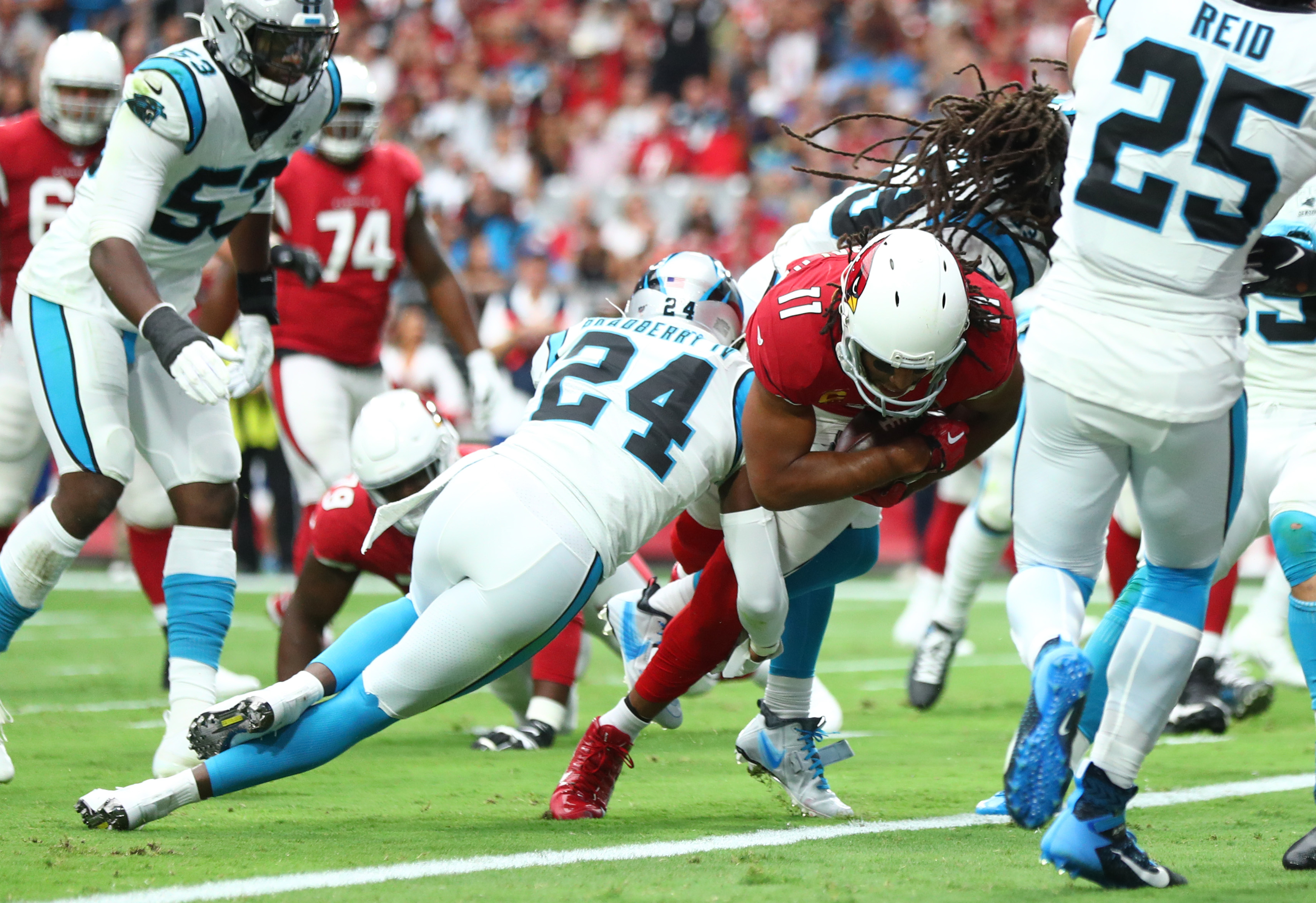 Panthers lose to Cardinals after offense falls flat, commits three