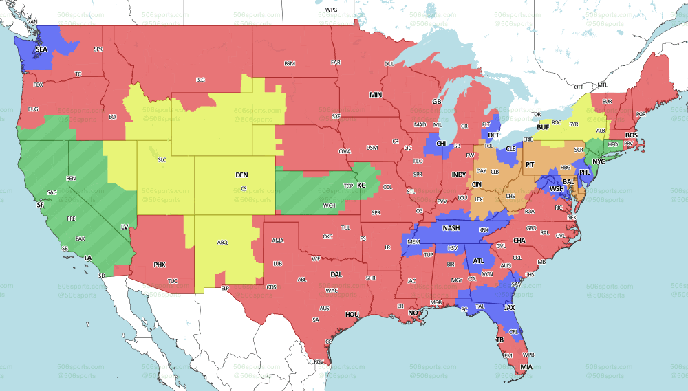 NFL coverage map 2022: TV schedule Week 12