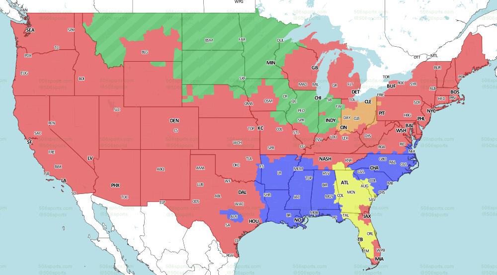 Broadcast Map Will Bears vs. Vikings air in your area?