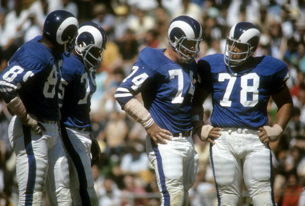 Pro Football Journal: Uniform Oddities: 1970-1975 Los Angeles Rams Uniforms