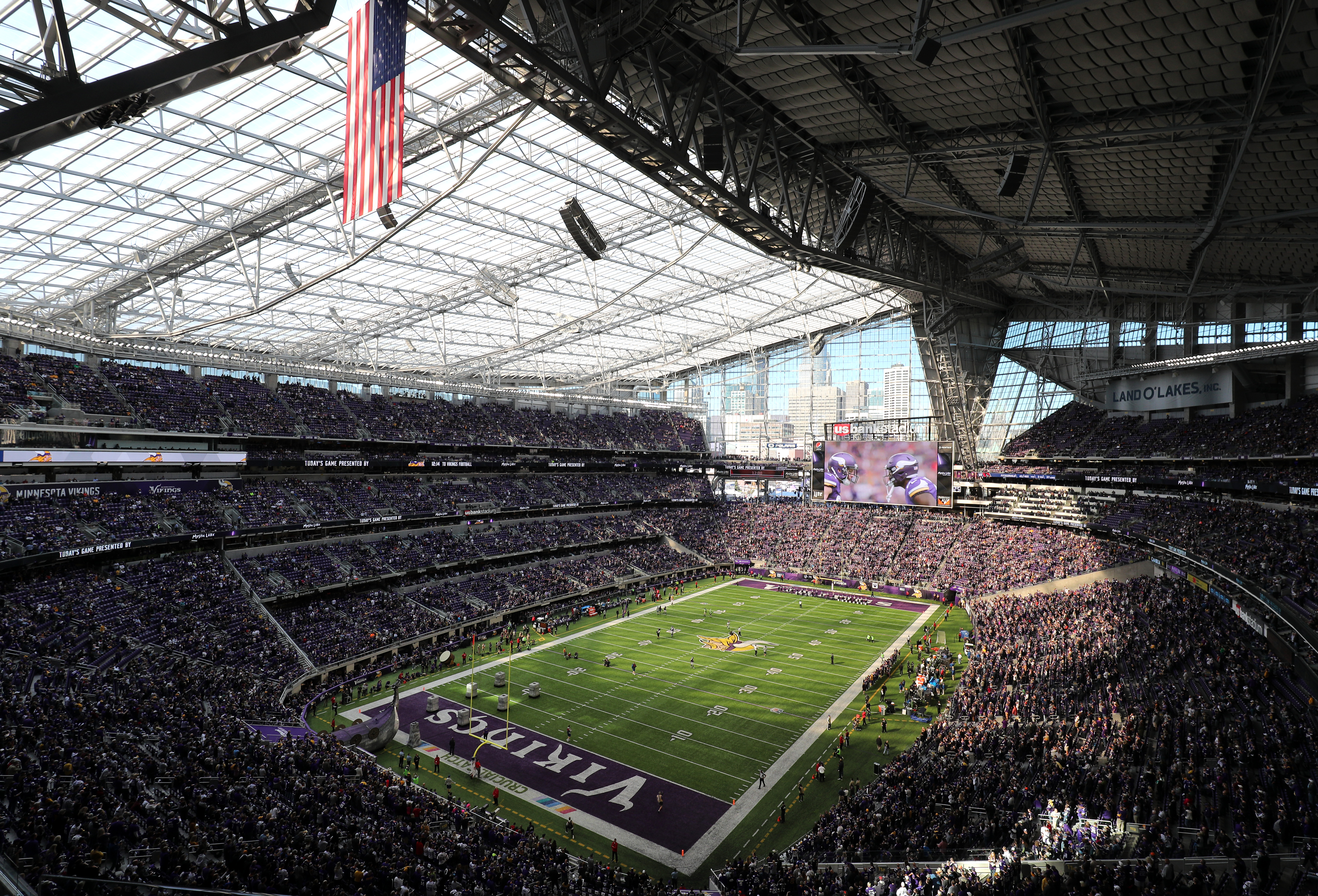 Minnesota Vikings install enormous new Gjallarhorn at new stadium