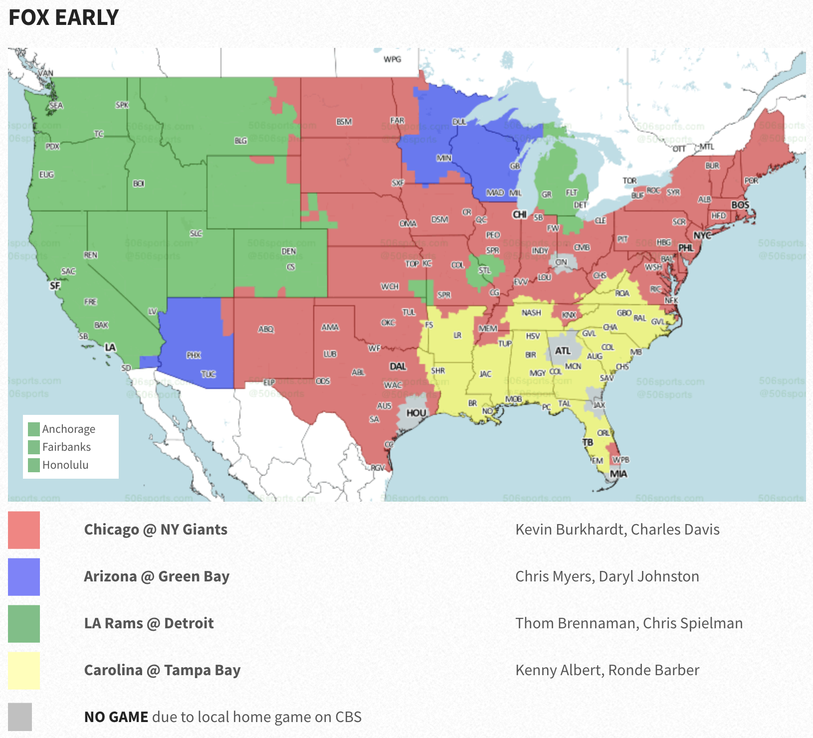 Will the Rams-Lions Week 13 game be on TV in your area?