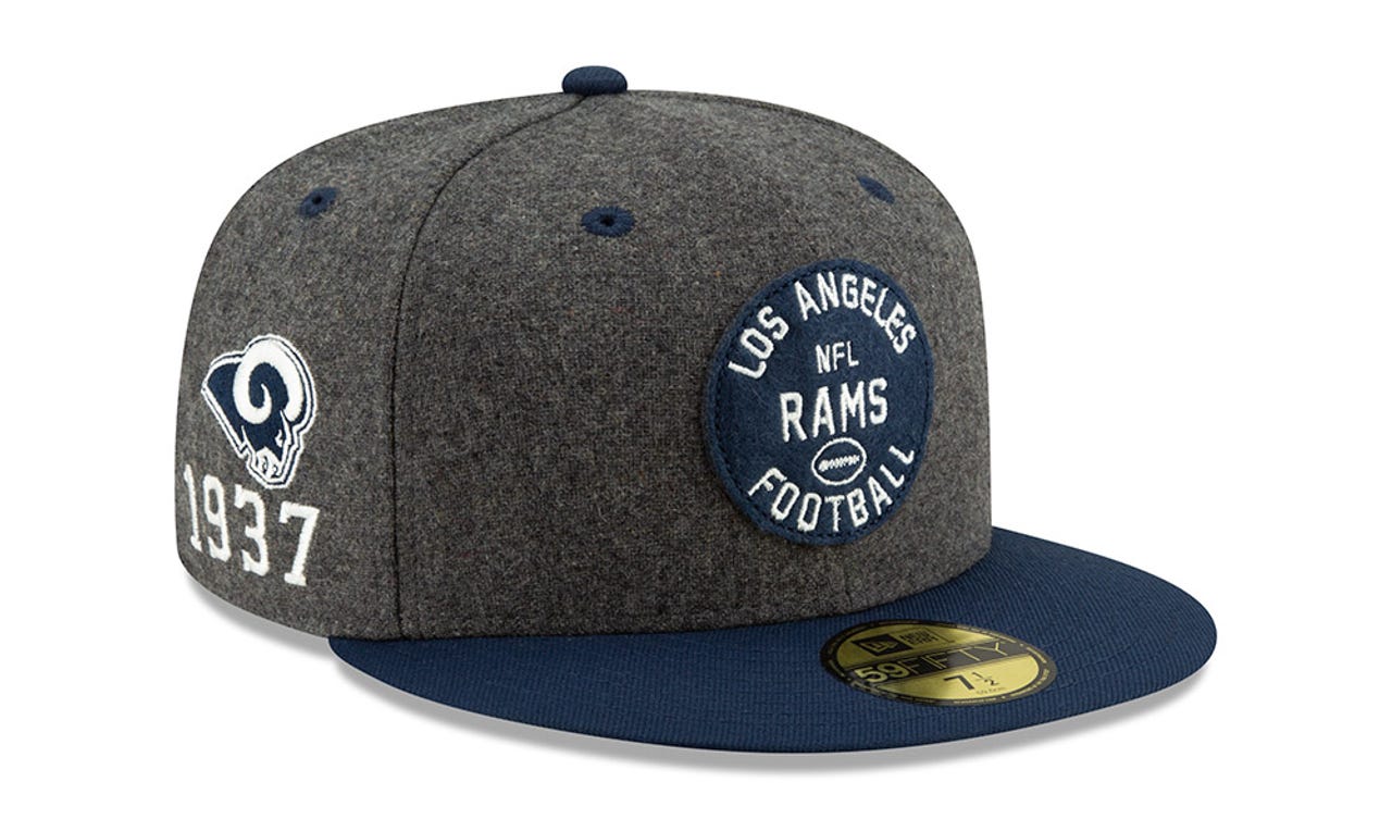 New Era Los Angeles Rams 2019 Official Home Sideline 1933-53 9FIFTY Snapback Cap 
