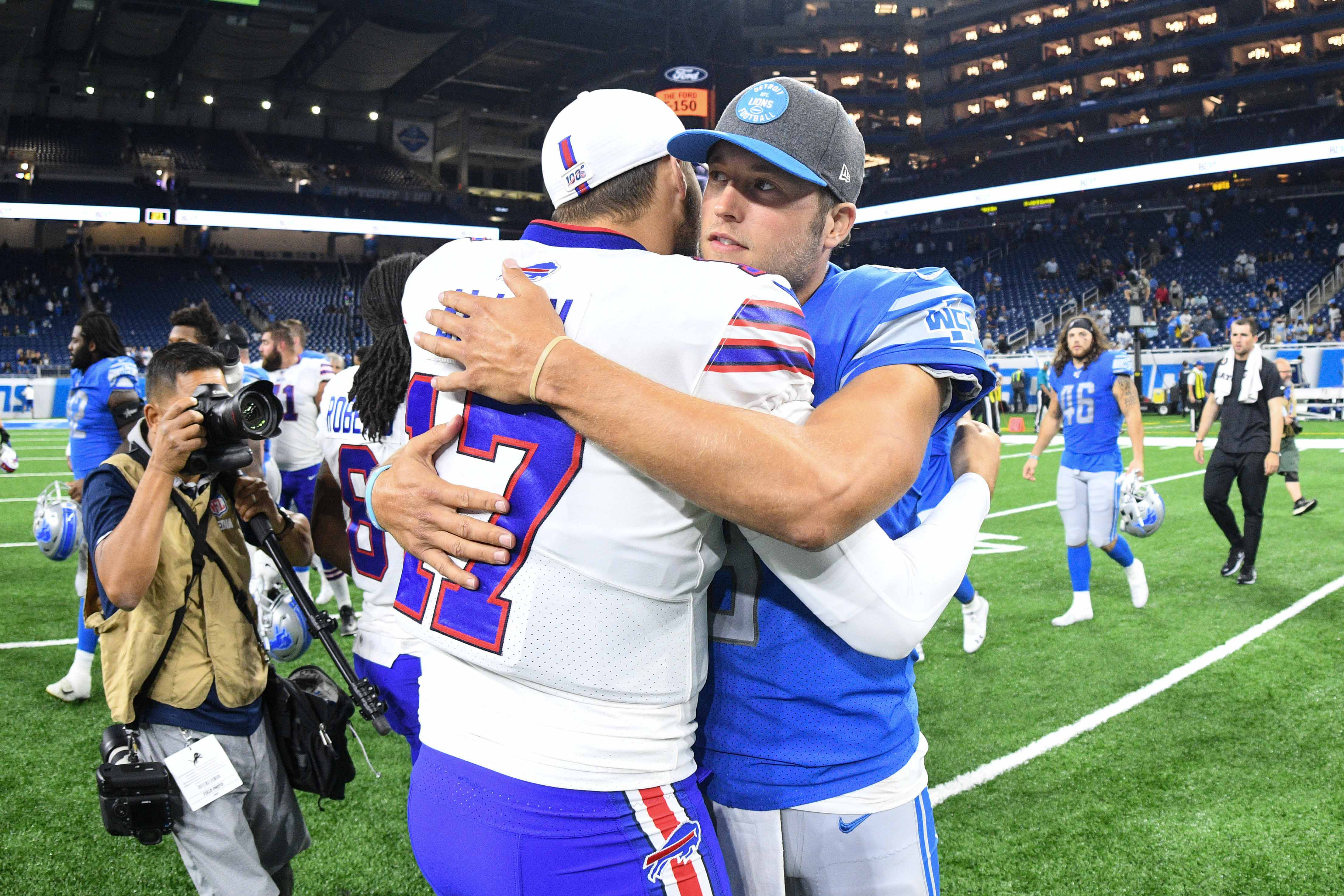 Matthew Stafford and Josh Allen's partners steal spotlight at