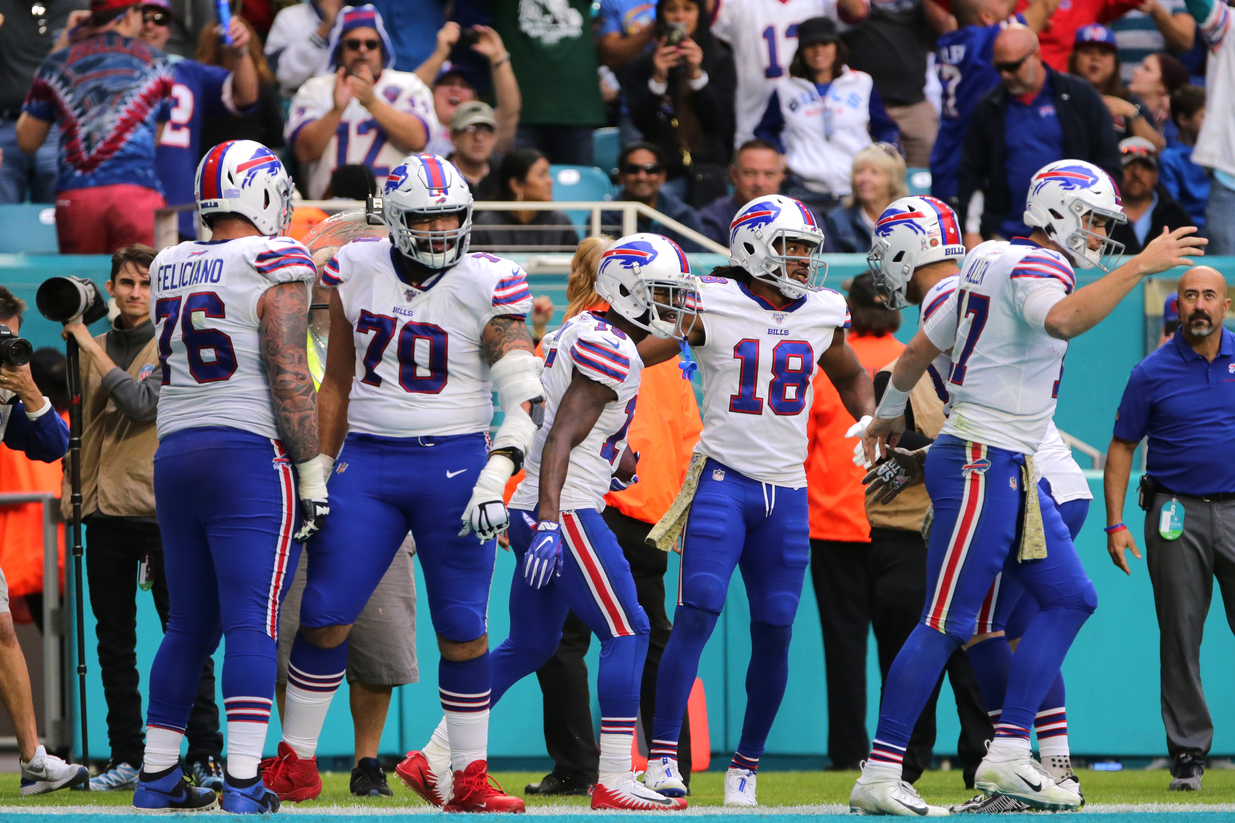 Bills snap counts: Depth chart breakdown vs. Dolphins