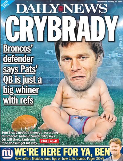 Is Tom Brady a crybaby and, if so, are you okay with that?