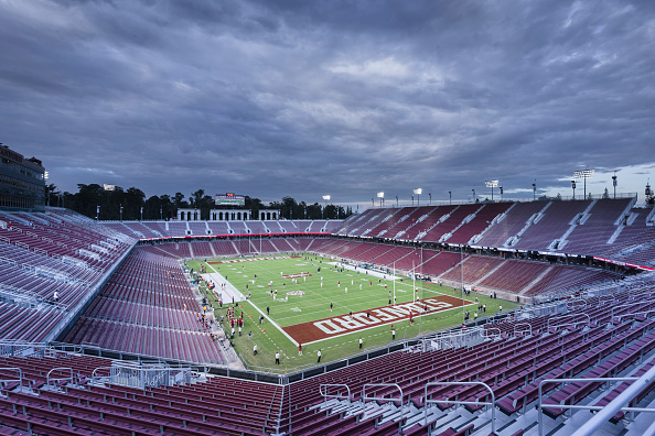 A general view of Stanford Stadium, Stanford University in Palo Alto, California, October 15, 2015 (Photo by David Madison/Getty Images)